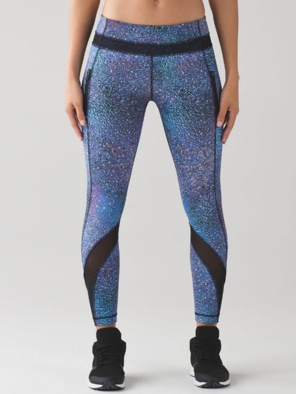 RARE Lululemon Inspire Tight II. Strive Multi Black. Mermaid. 7/8 Legging. 6.